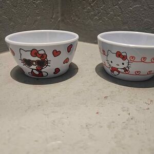 Hello Kitty Plastic Bowls - 2 Pack 3.5"x2"